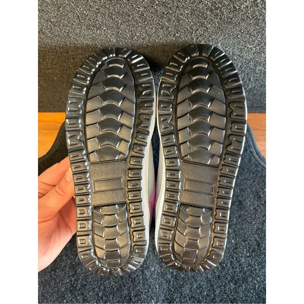Girls Chunky Gray Pink Sneakers Size 35 / US Kids 3.5–4